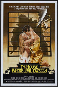 House Where Evil Dwells Movie Poster Print featuring chilling imagery.