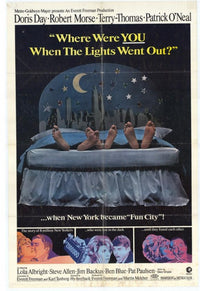 Where Were You When the Lights Went Out? movie poster print featuring classic cinema design.