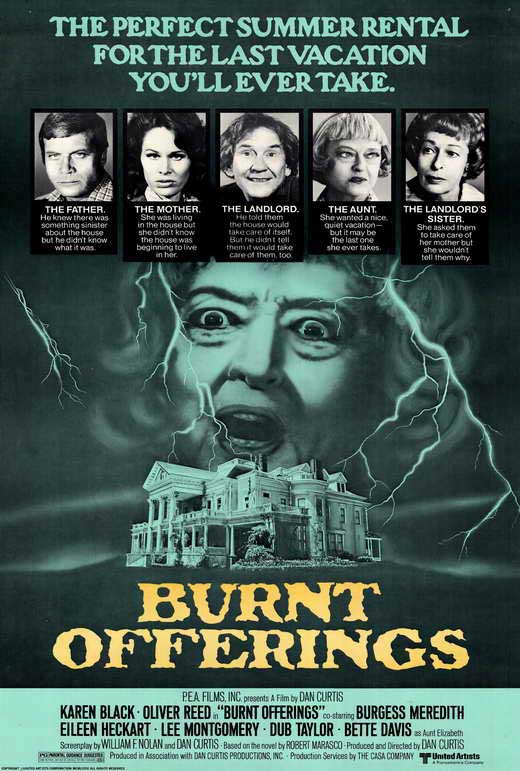 Burnt Offerings Movie Poster Print showcasing classic horror art.