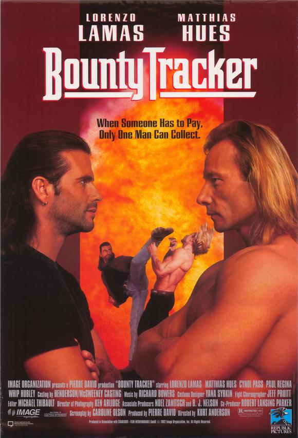Bounty Tracker Movie Poster Print featuring dynamic imagery