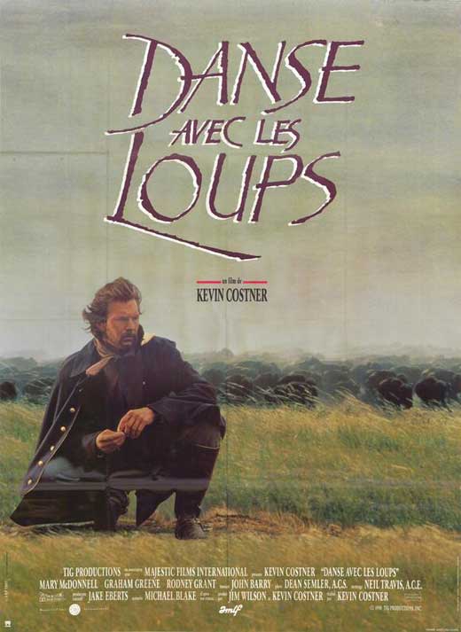 Dances with Wolves Movie Poster Print showcasing epic cinematic imagery.