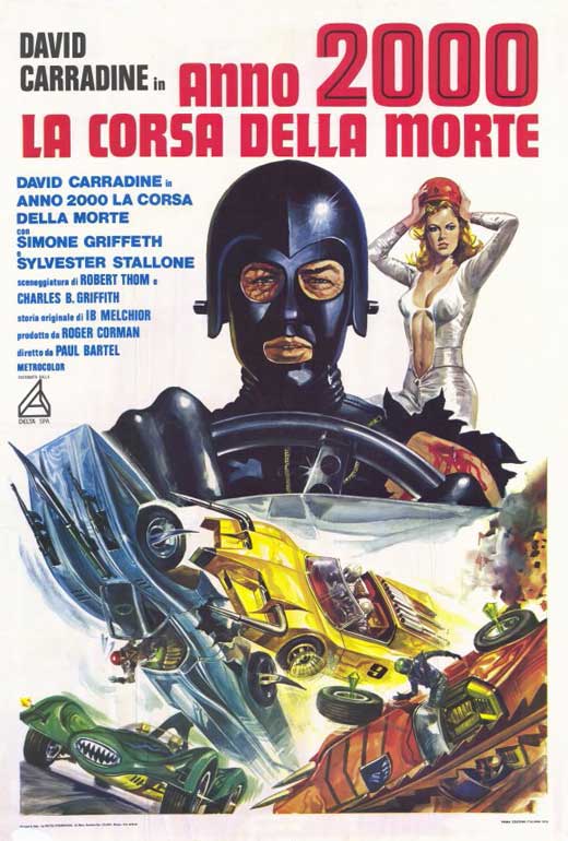 Death Race 2000 Movie Poster Print featuring dynamic artwork.