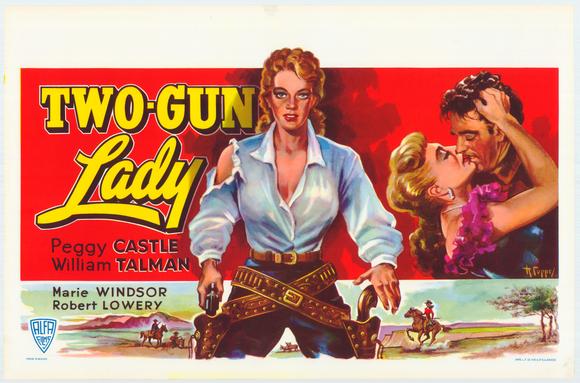 Two-Gun Lady Movie Poster Print featuring classic cinema artwork.