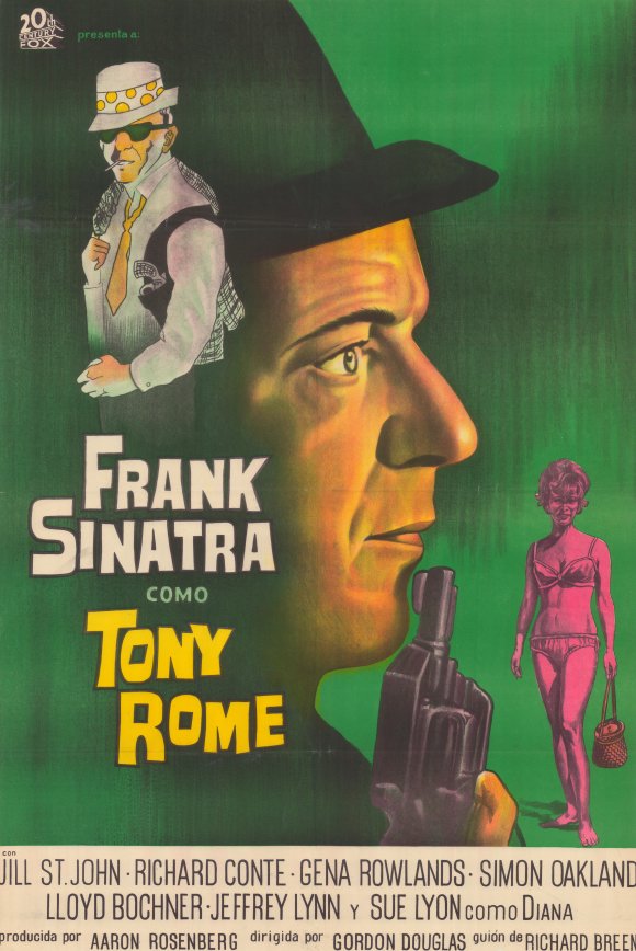 Tony Rome Movie Poster Print featuring vibrant colors and classic film design.