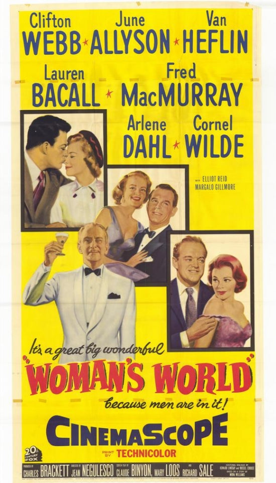 Woman's World Movie Poster Print featuring vibrant colors and captivating design.
