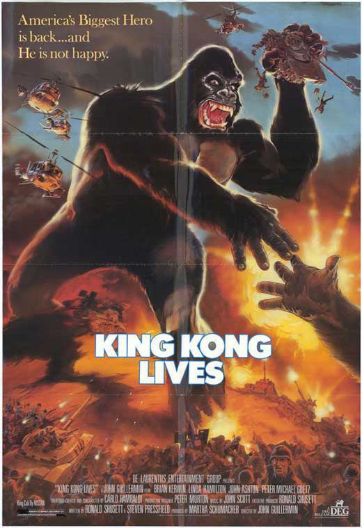 King Kong Lives Movie Poster Print (11x17) - Perfect for Home Décor