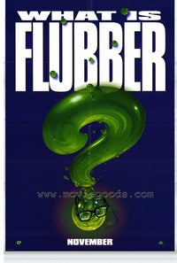 Flubber Movie Poster Print featuring the iconic green mass of energy.