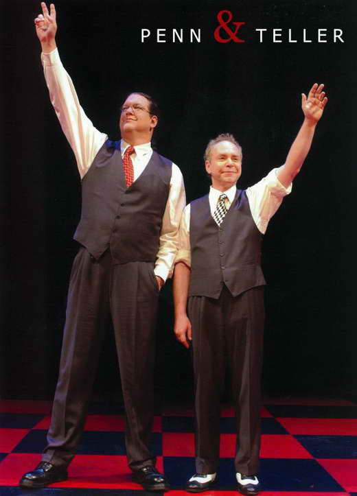 Penn and Teller Movie Poster Print (11x17) - Perfect for Home or Office