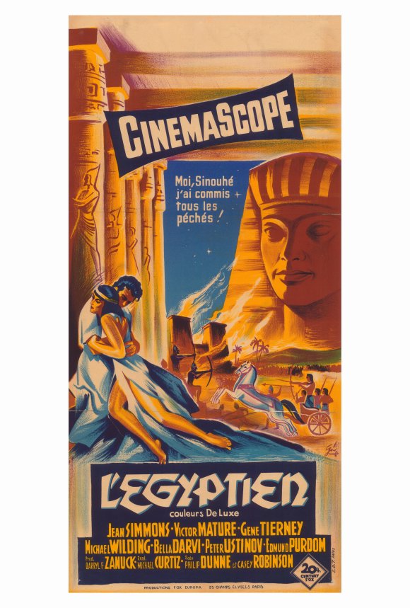Egyptian Movie Poster Print showcasing ancient civilization art