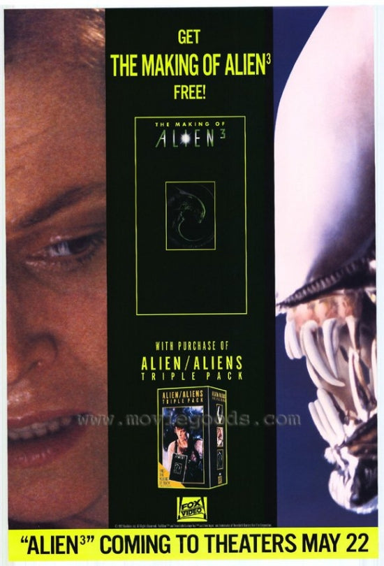 Alien/Aliens Triple Pack Movie Poster Print showcasing classic sci-fi imagery.