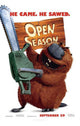 Open Season Movie Poster Print featuring vibrant characters and scenes.