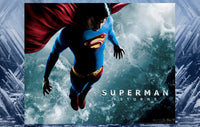 Superman Returns movie poster print showcasing the iconic superhero.