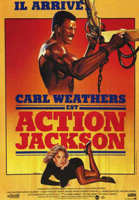 Action Jackson Movie Poster Print showcasing vibrant colors and dynamic design.