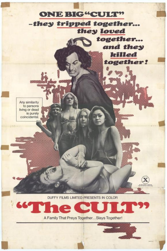 The Manson Massacre Movie Poster Print featuring dramatic imagery.