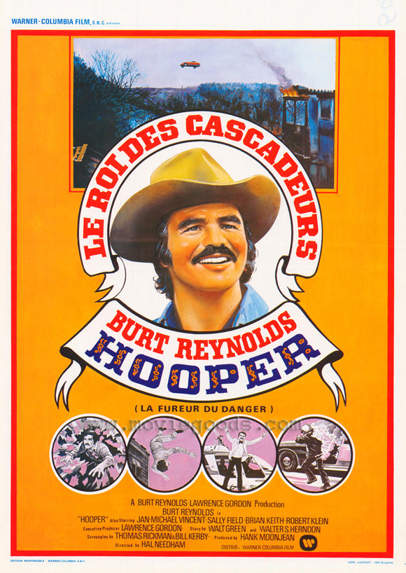 Hooper Movie Poster Print showcasing classic cinematic adventure.