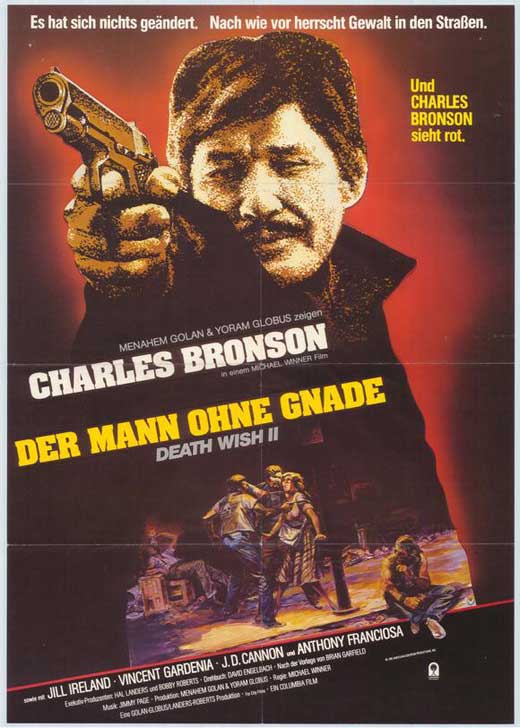 Death Wish 2 Movie Poster Print featuring classic action film artwork.