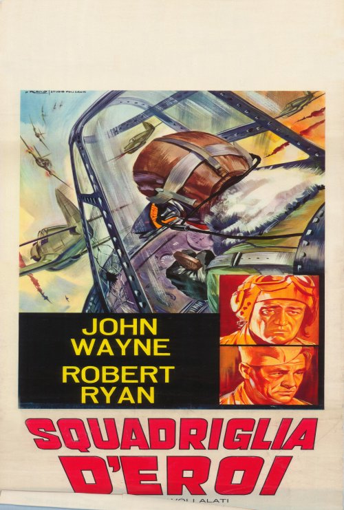 Flying Leathernecks Movie Poster Print showcasing military aviation action.