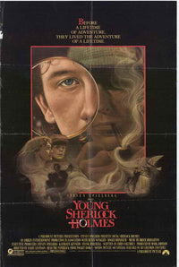 Young Sherlock Holmes Movie Poster Print showcasing iconic characters and scenes.