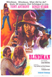 Blindman Movie Poster Print showcasing classic western film art.