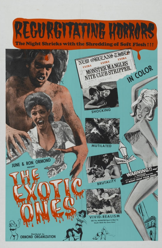The Monster and the Stripper Movie Poster Print showcasing cinematic art.