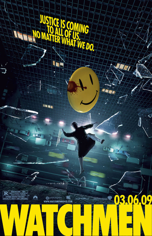 Watchmen Movie Poster Print featuring iconic imagery from the film.