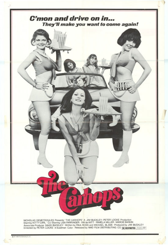 Carhops Movie Poster Print showcasing retro diner theme