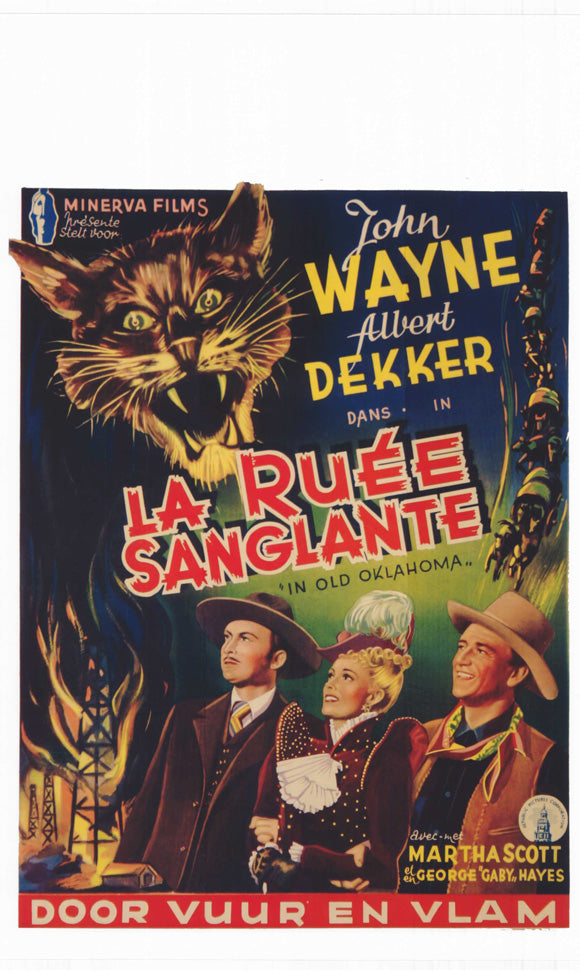 In Old Oklahoma Movie Poster Print showcasing classic cinema