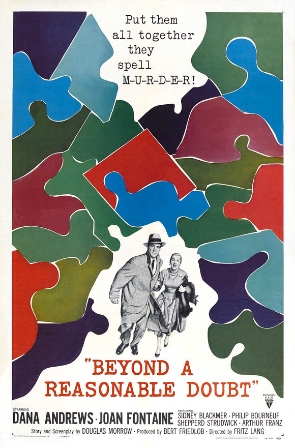 Beyond a Reasonable Doubt Movie Poster Print showcasing cinematic art.