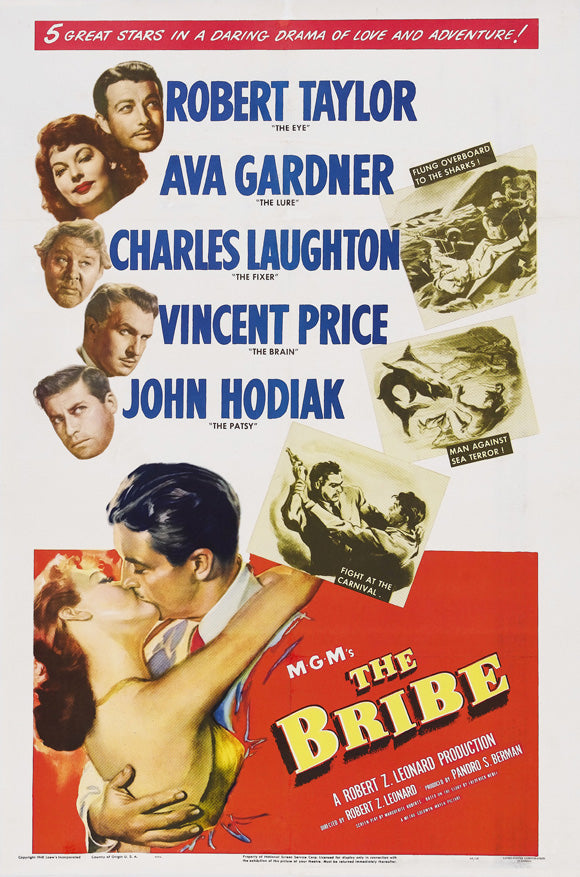 The Bribe Movie Poster Print showcasing vibrant colors.