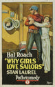 Why Girls Love Sailors Movie Poster Print with playful sailor imagery.