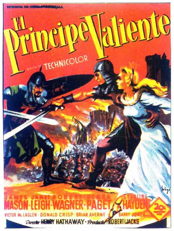 Prince Valiant Movie Poster Print showcasing classic adventure art.