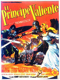 Prince Valiant Movie Poster Print showcasing classic adventure art.