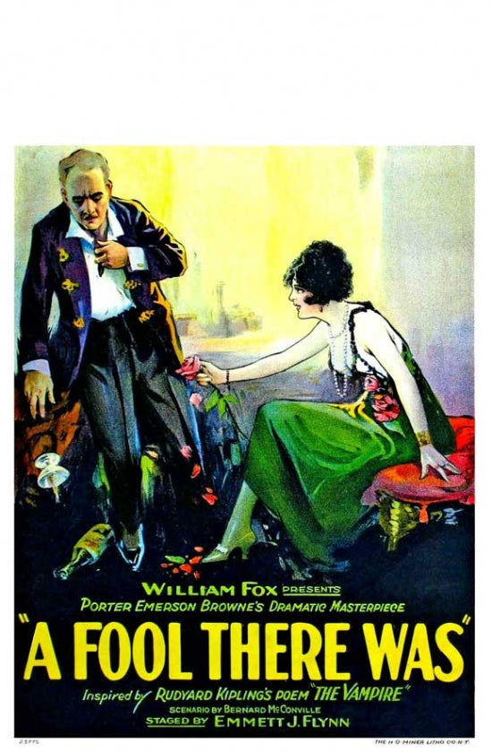 A Fool There Was Movie Poster Print showcasing classic cinema art.