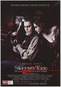 Sweeney Todd: The Demon Barber of Fleet Street movie poster print.