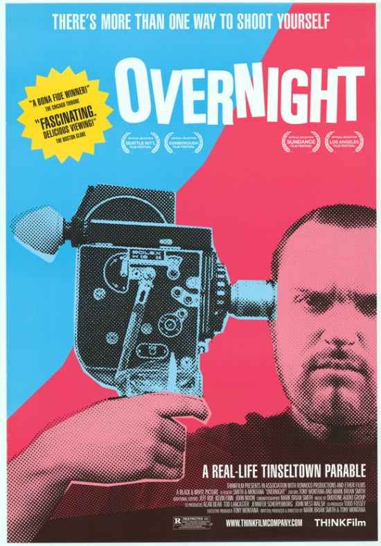 Overnight Movie Poster Print showcasing vibrant artwork.