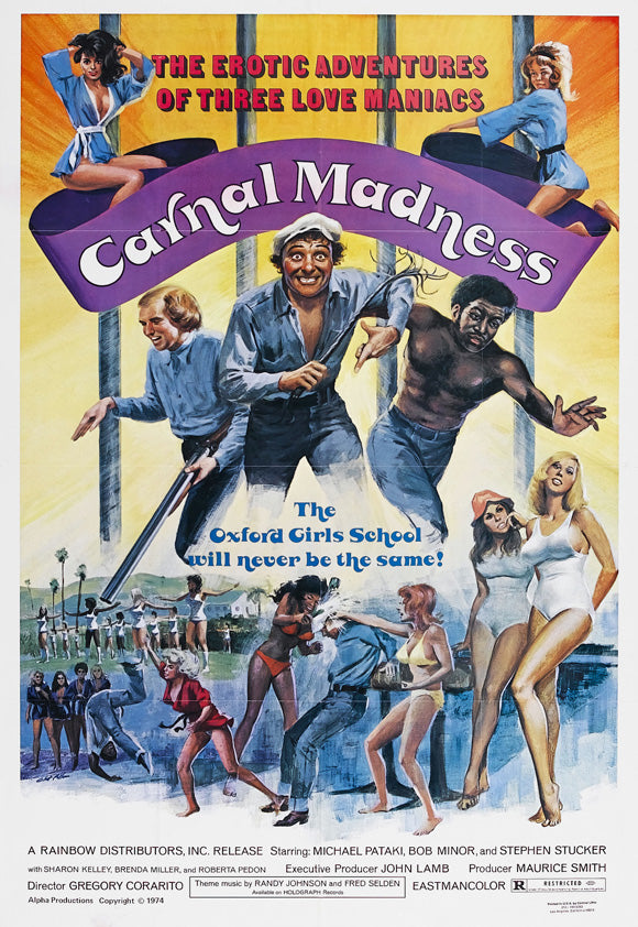 Carnal Madness Movie Poster Print showcasing vibrant artwork