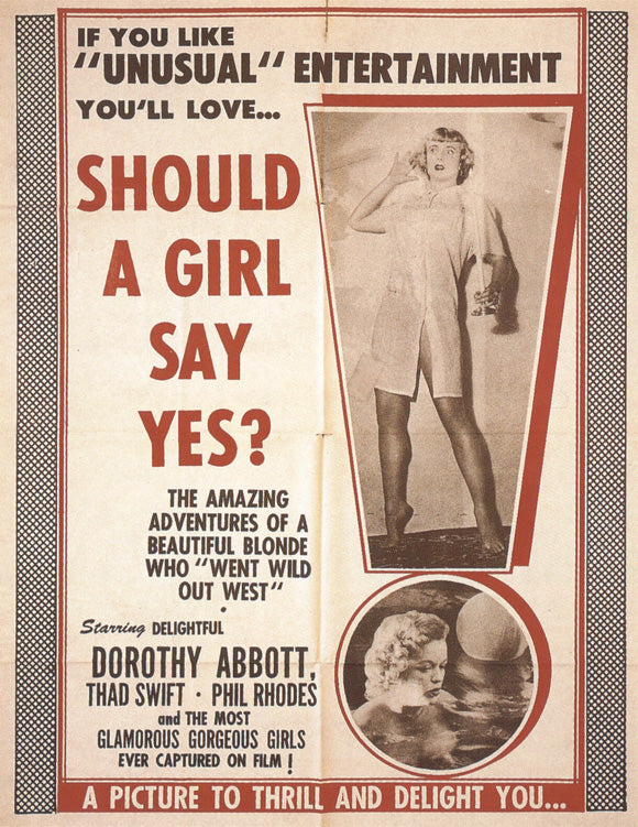 A Virgin in Hollywood Movie Poster Print featuring classic cinema imagery.