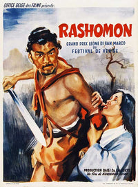 Rashomon Movie Poster Print showcasing classic film art.