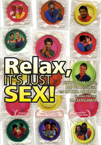Relax... It's Just Sex! Movie Poster Print featuring bold and humorous design.