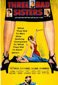 Three Bad Sisters Movie Poster Print showcasing dramatic artwork.