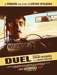 Duel Movie Poster Print featuring iconic thriller artwork.