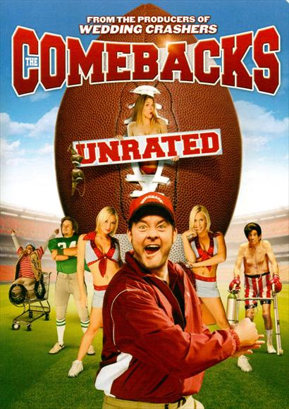 The Comebacks Movie Poster Print featuring vibrant colors and humorous design.