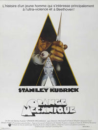 A Clockwork Orange Movie Poster Print showcasing striking film artwork.