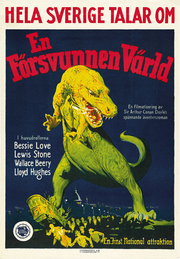 The Lost World Movie Poster Print showcasing classic adventure art