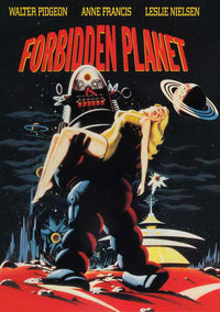 Forbidden Planet Movie Poster Print showcasing classic sci-fi artwork.