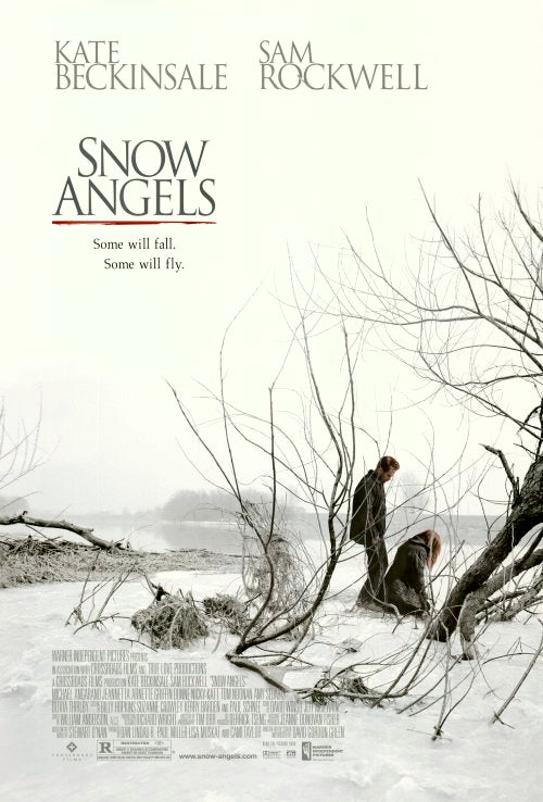 Snow Angels Movie Poster Print showcasing winter wonderland theme.