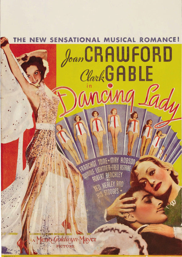 Dancing Lady Movie Poster Print featuring vibrant colors and dynamic design.