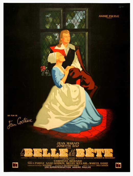 Beauty and the Beast Movie Poster Print featuring Belle and the Beast.