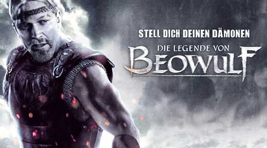 Beowulf Movie Poster Print showcasing epic fantasy theme.