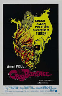 Cry of the Banshee Movie Poster Print featuring haunting visuals.